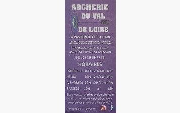 Partenariat avec archerie du val de Loire